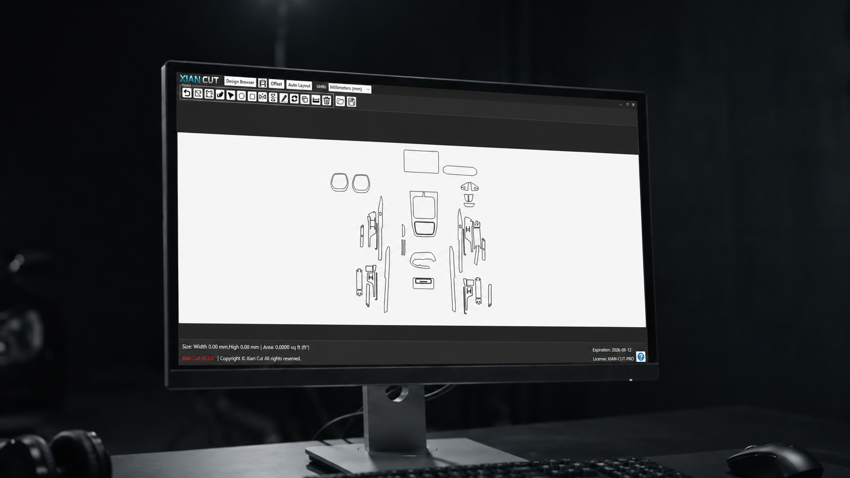 Xian Cut Software Interface Demo
